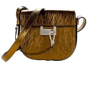 AllSaints Ida Crossbody Bag in Gold NWT